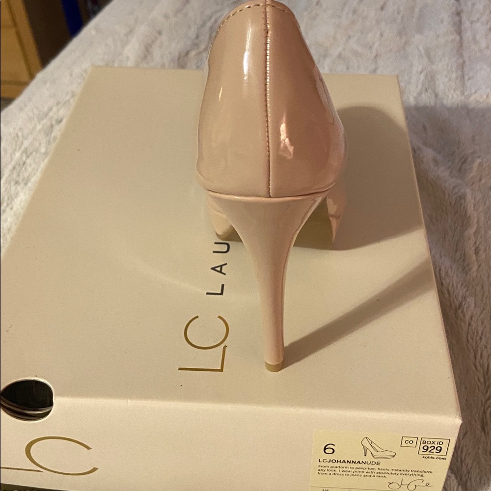 Lauren Conrad Nude Platform Heels NWT - Picture 6 of 9